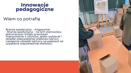 Innowacje pedagogiczne - Branża spedycyjna - Slajd 14